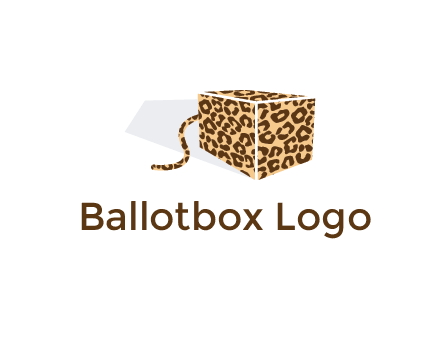 box with tail and cheetah print