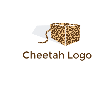 box with tail and cheetah print