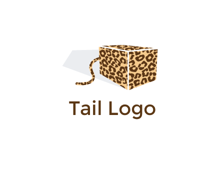 box with tail and cheetah print