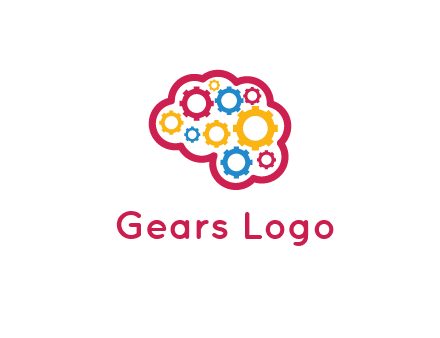 gears in brain shape