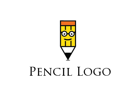 smile face on pencil 