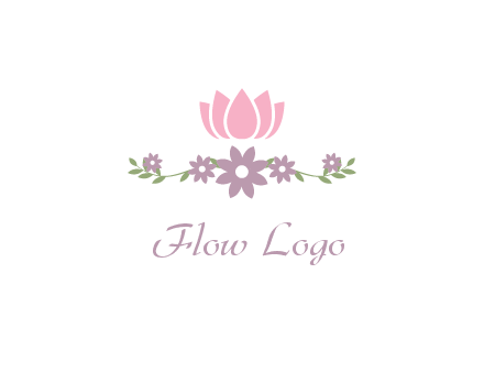 lotus flower with leaves