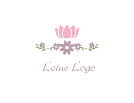 lotus flower with leaves