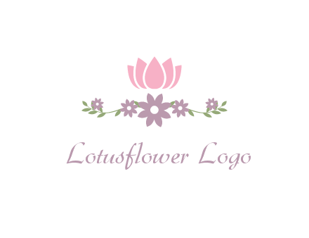 lotus flower with leaves