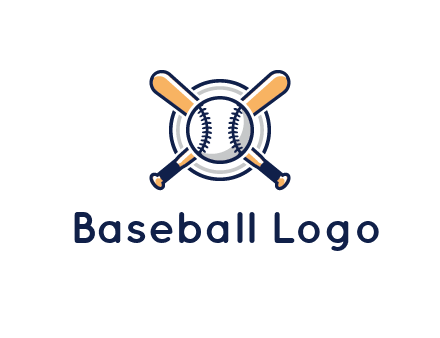 circle behind baseball and bat