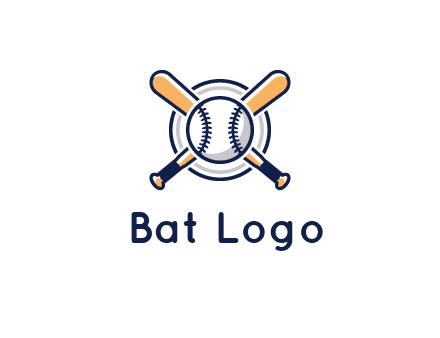 circle behind baseball and bat