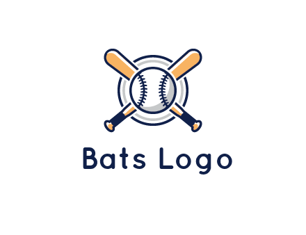 circle behind baseball and bat