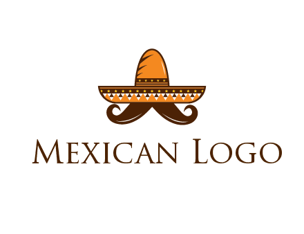 Mexican hat with big moustache