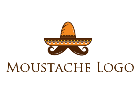 Mexican hat with big moustache