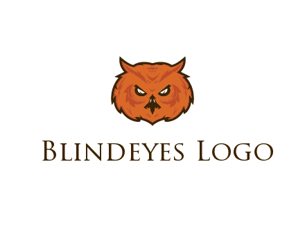 angry looking owl face