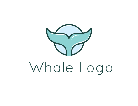 circle behind whale tail