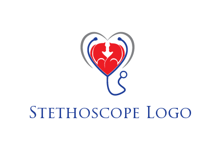 heart and stethoscope dating logo