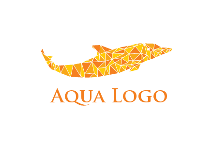 polygonal pattern dolphin