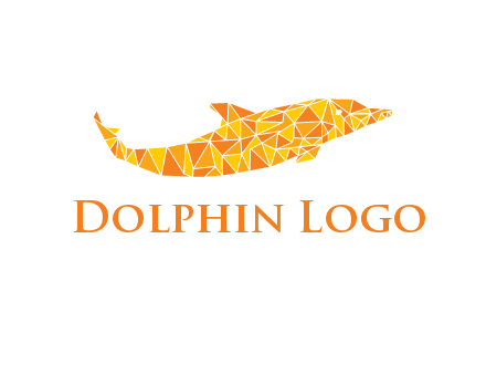 polygonal pattern dolphin