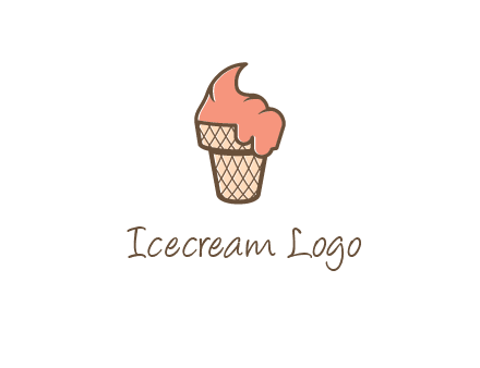 ice cream on cone