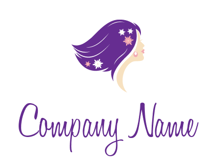 stars ornament on hair woman head fashion logo icon