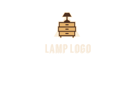 lamp on drawer cabinet