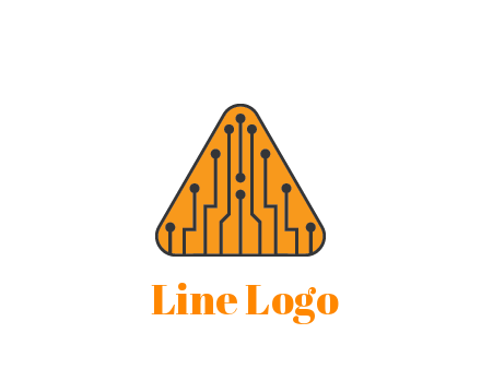 circuit lines in triangle