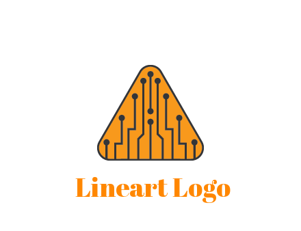 circuit lines in triangle