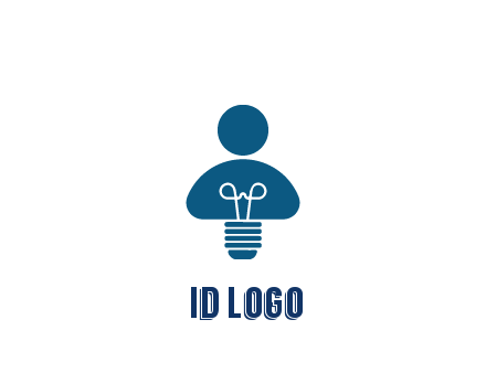 light bulb forming people icon