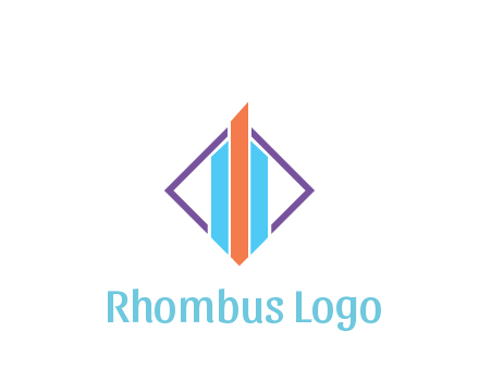 bar graph in rhombus