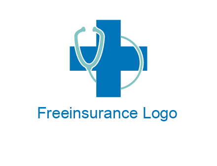 stethoscope around first aid sign