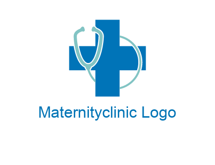 stethoscope around first aid sign