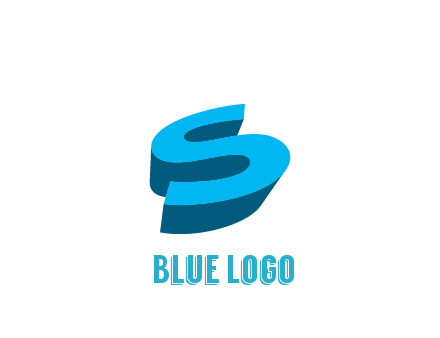 abstract 3D letter S