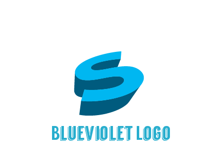 abstract 3D letter S