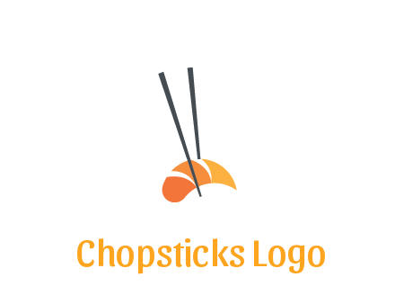 chopsticks holding sushi