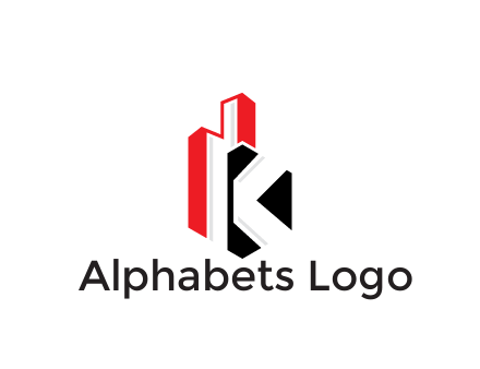 negative spacing letter K in skyscrapers