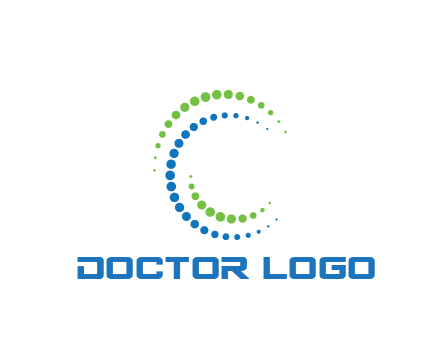 circles spiraling in circle medical logo