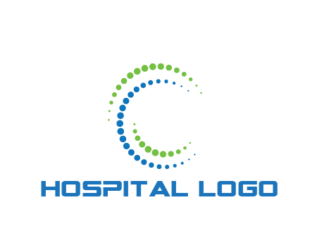 circles spiraling in circle medical logo