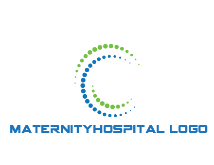 circles spiraling in circle medical logo