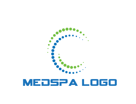 circles spiraling in circle medical logo