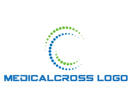 circles spiraling in circle medical logo