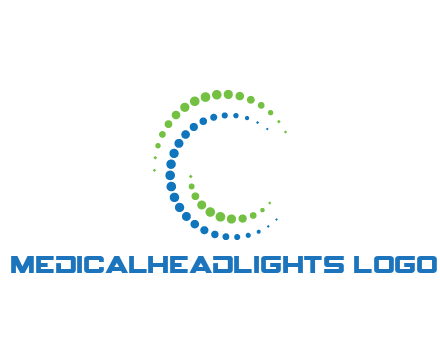 circles spiraling in circle medical logo