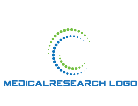 circles spiraling in circle medical logo