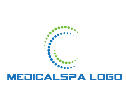 circles spiraling in circle medical logo