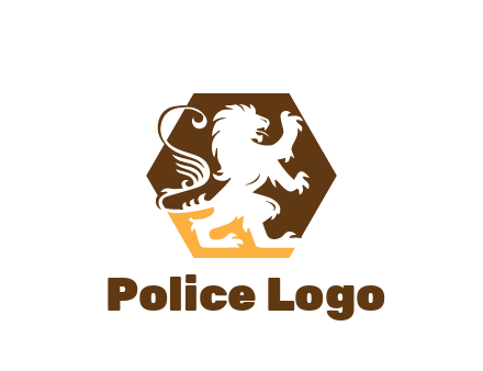 lion in hexagon legal logo