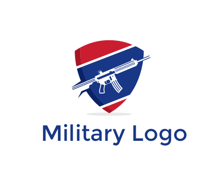 gun in badge security logo