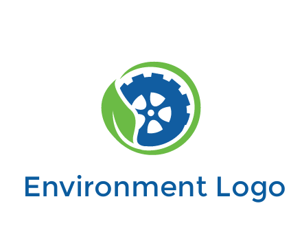 leaf around tire environmental logo