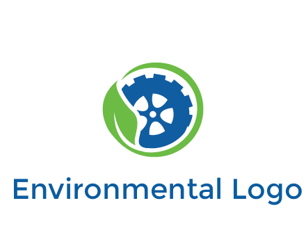 leaf around tire environmental logo