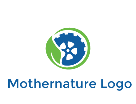 leaf around tire environmental logo