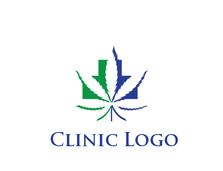 negative spacing of CBD leaf in aid medical logo