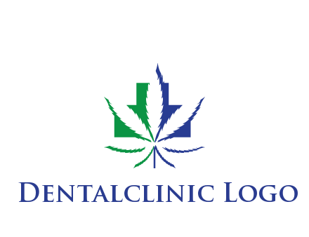 negative spacing of CBD leaf in aid medical logo