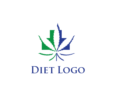 negative spacing of CBD leaf in aid medical logo