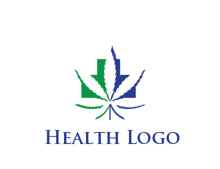 negative spacing of CBD leaf in aid medical logo