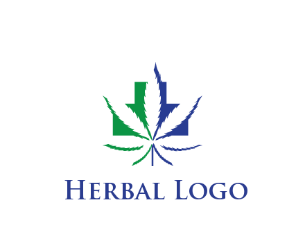 negative spacing of CBD leaf in aid medical logo