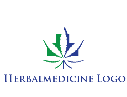 negative spacing of CBD leaf in aid medical logo